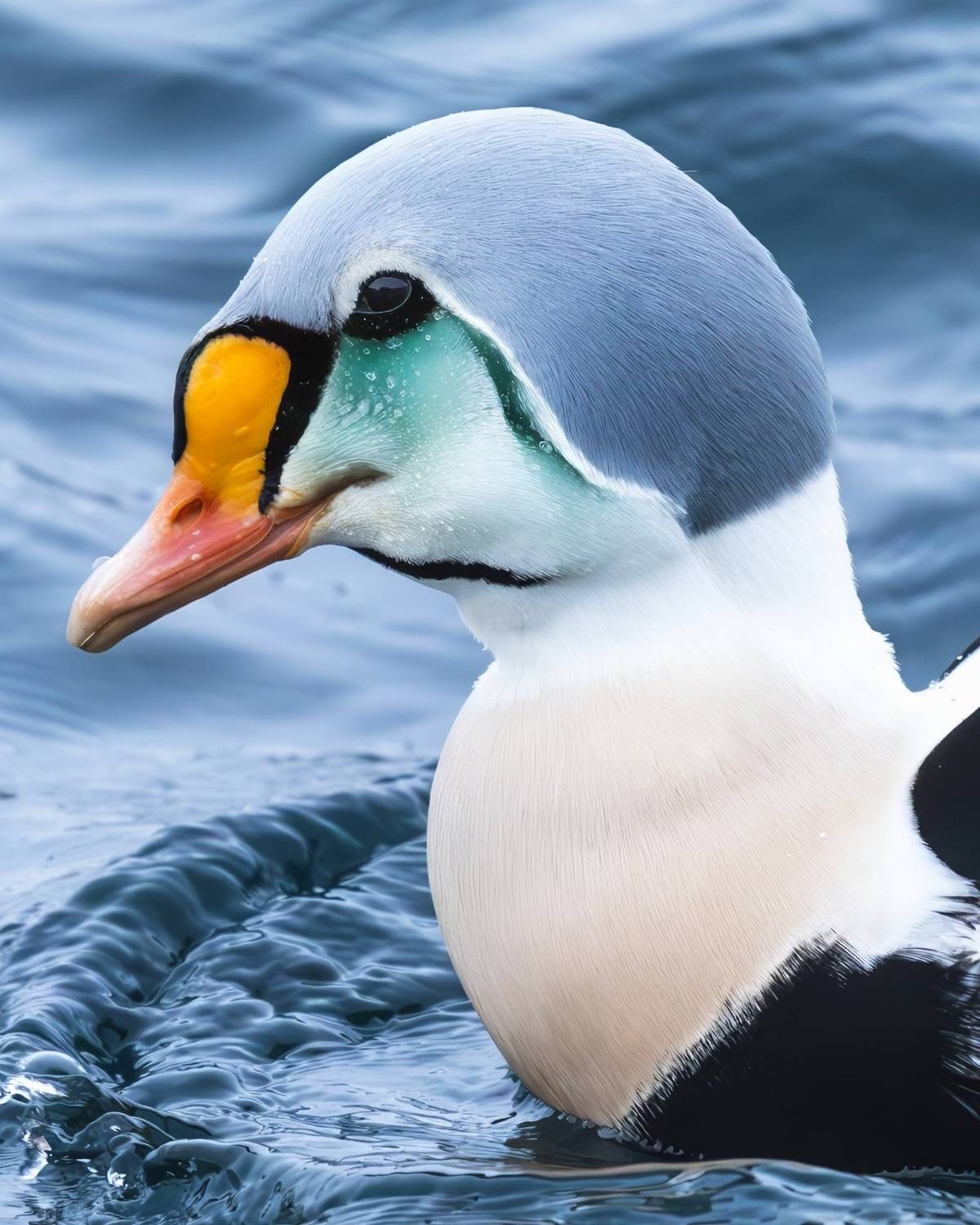 птицы, гага-гребенушка, утиные, гусеобразные, somateria spectabilis, Герасименко Римма