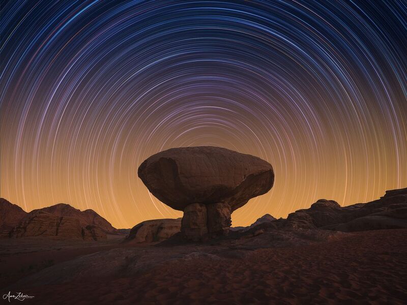 startrails The Mushroom Rock фото превью