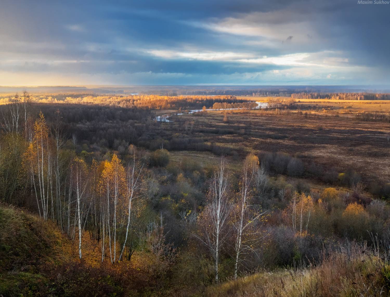 Осень, Клязьма, Вязники, Осень, листья, венец, заречье, Максим Сухов