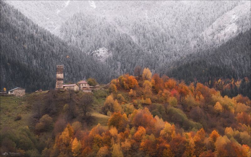грузия, верхняя сванетия, фототур в грузию, фототур в сванетию, местия, местиа, Пролог зимы фото превью