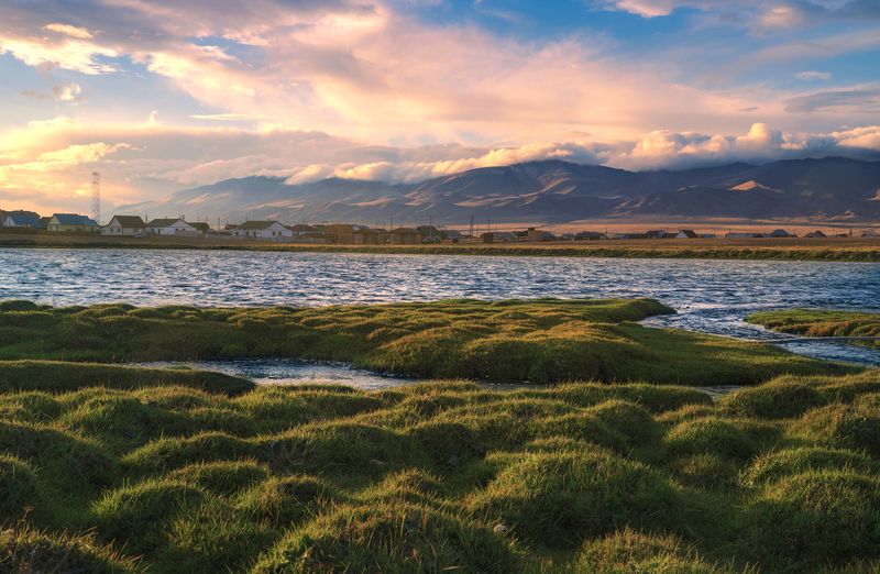 алтай, горы, природа, nikon, россия, закат Солнечный день в Кош-Агаче фото превью