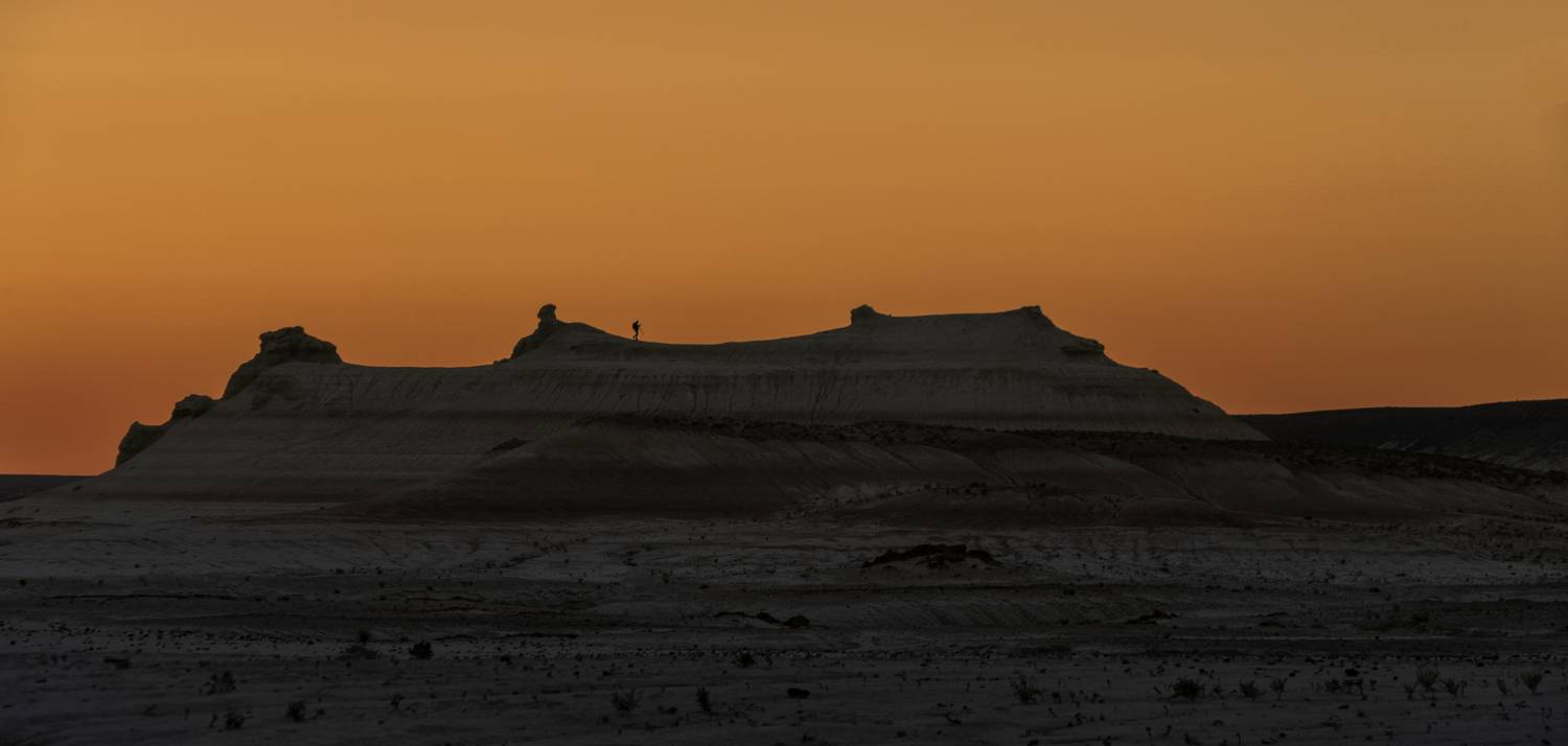 Казахстан, полуостров Мангышлак, Мангыстау, урочище Кызылкуп, Тирамису, закат, Гаврилов Юрий