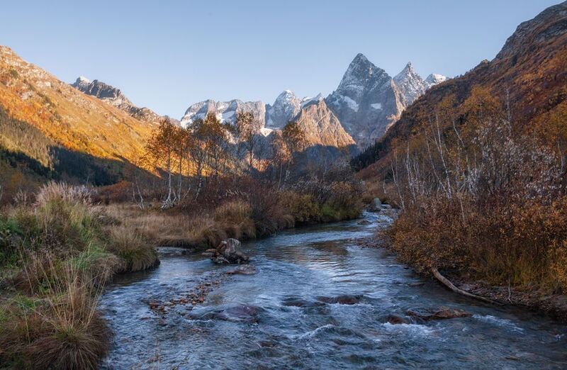 западный  кавказ, карачаево черкесия, чотча, гоначхир, осень Осенний Гоначхир фото превью