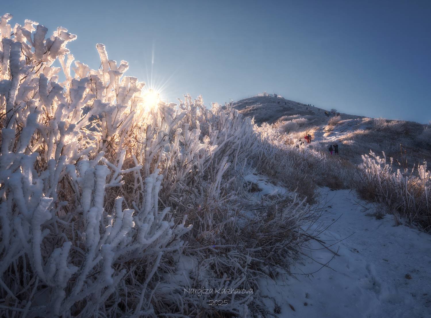бештау, снег, иней, Nargiza Kakharova