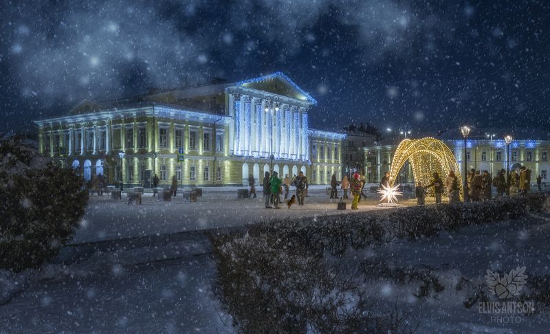 город, архитектура, зима, кострома В ожидании новогоднего чуда. фото превью