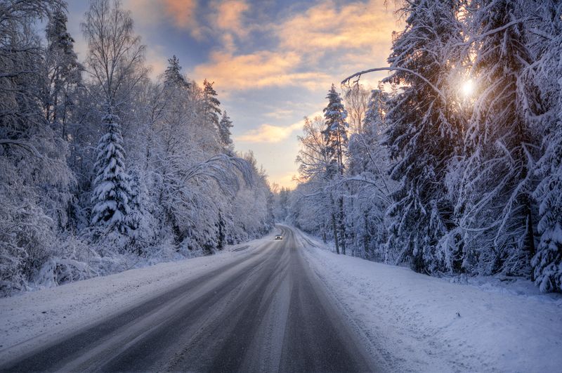 зимняя дорога... фото превью