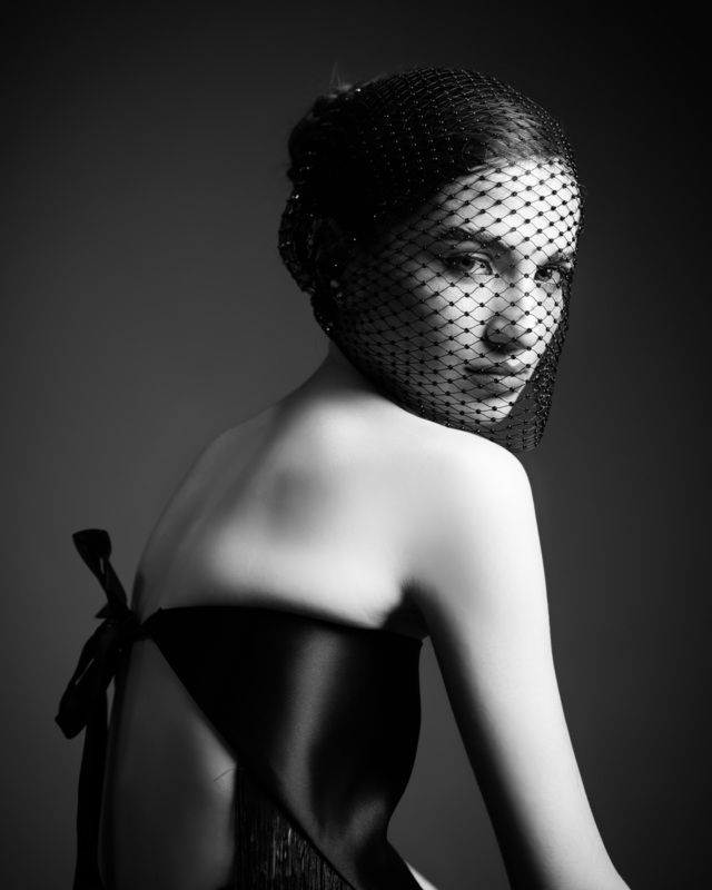 девушка, портрет,вуаль Девушка фото превью