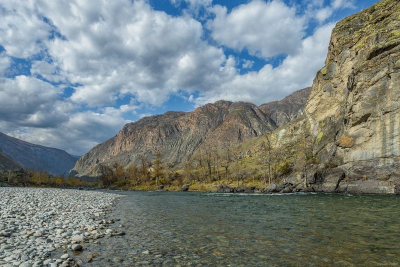 алтай, республика алтай, природа, река чулышман, осень, горы, горный алтай Чулышман фото превью