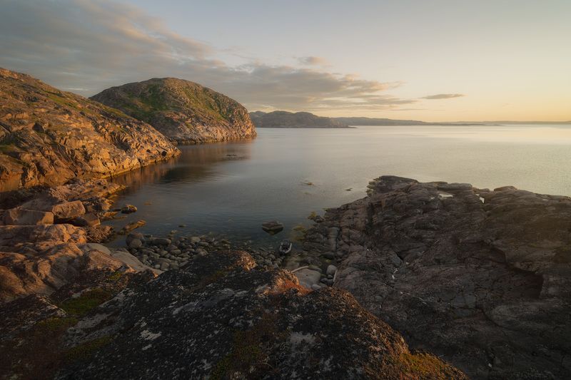 sea, barents, island, boating, sunset, northern, polar, kola, peninsula, Где то в Баренцевом море. фото превью