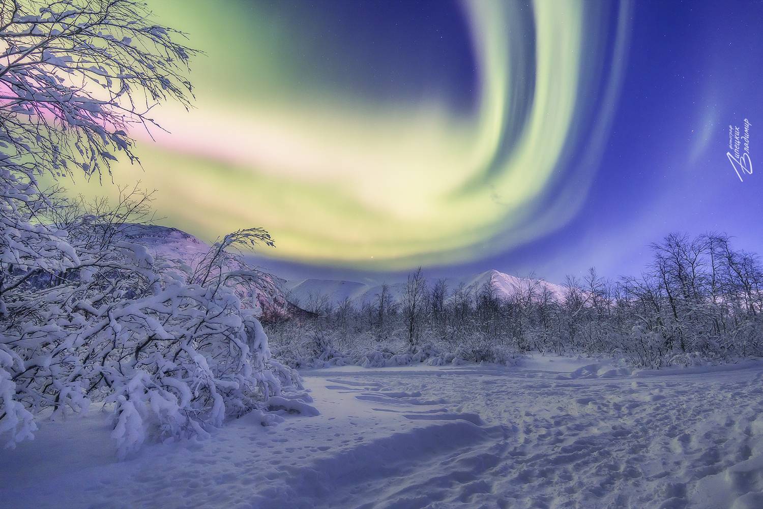 кольский, северное сияние, Липецких Владимир