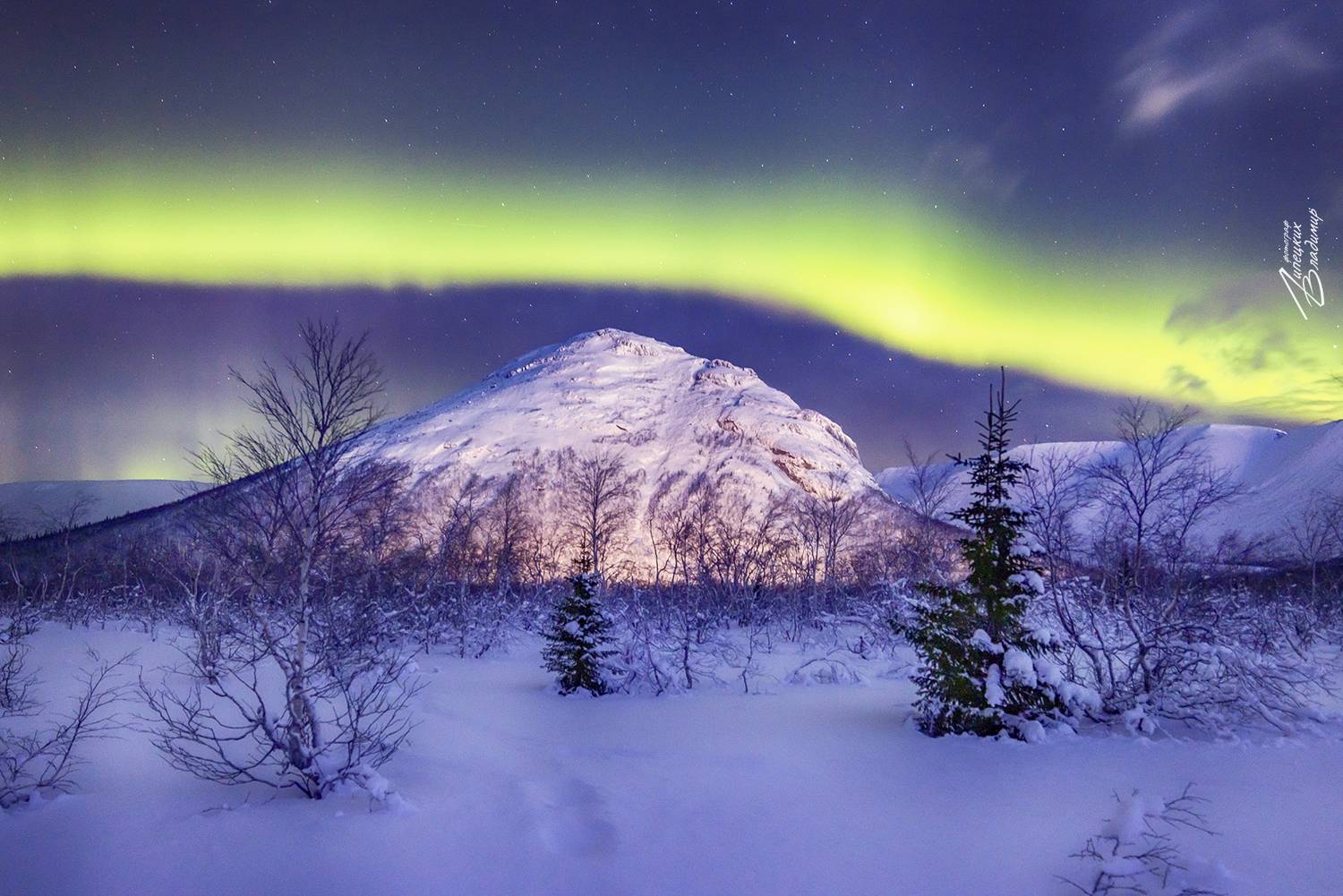 кольский, северное сияние, Липецких Владимир