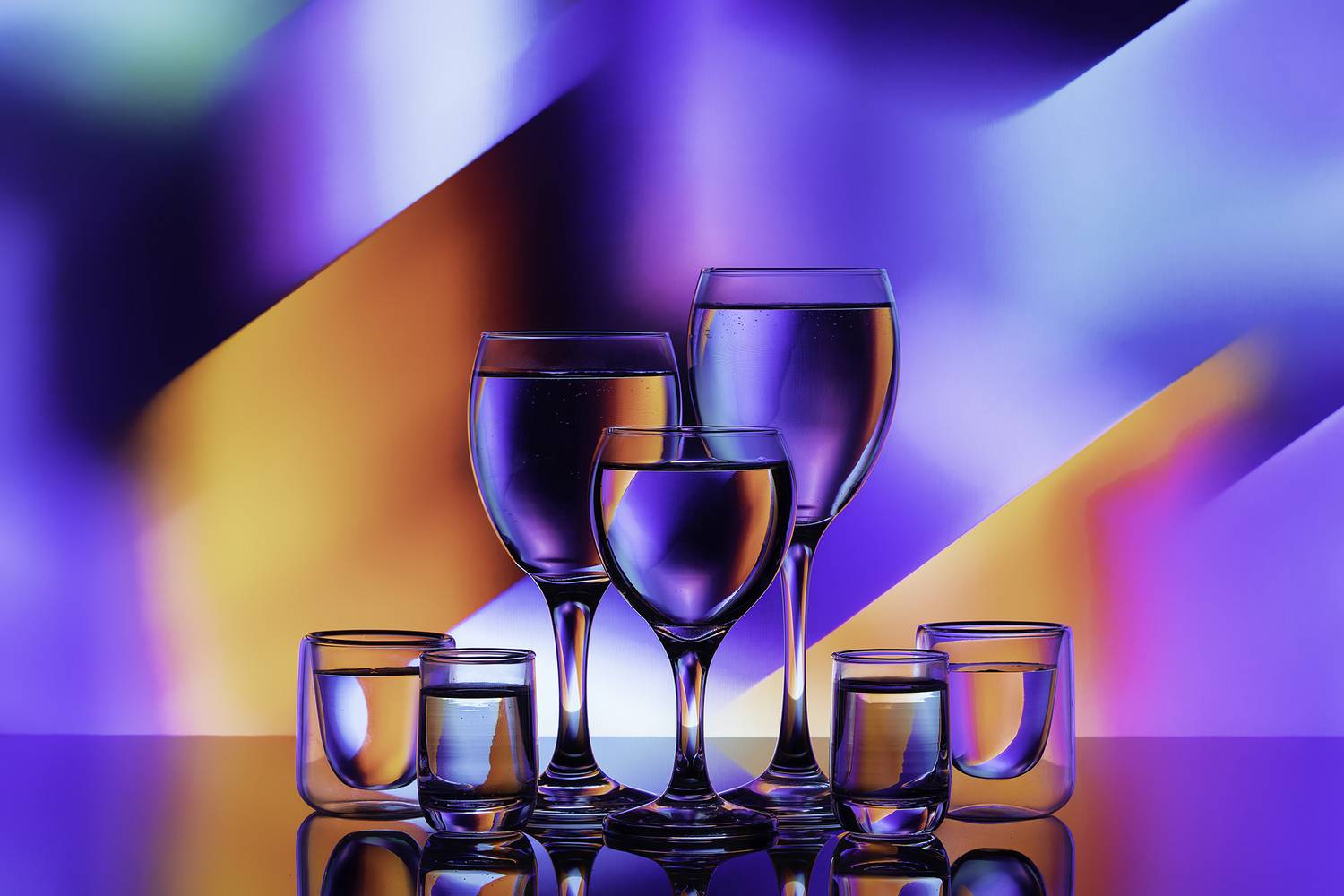 still life, crystal, color, Agus