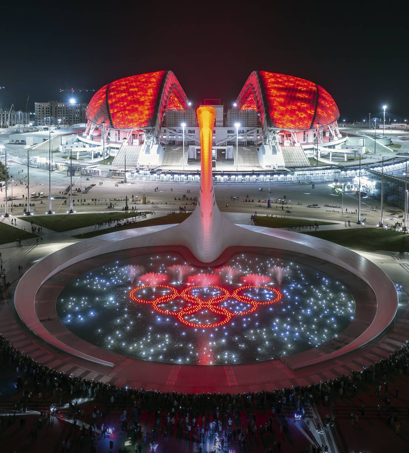 олимпарк, сочи, адлер, фонтан, олипийский парк, стадион фишт, фишт, поющие фонтаны, Игорь Юркин