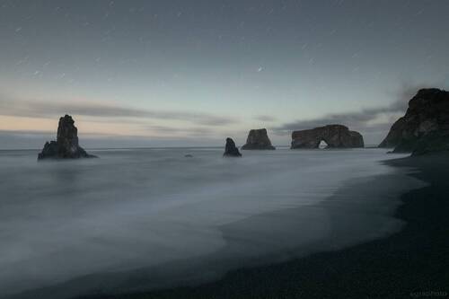 Сахалин - мыс Птичий ночью