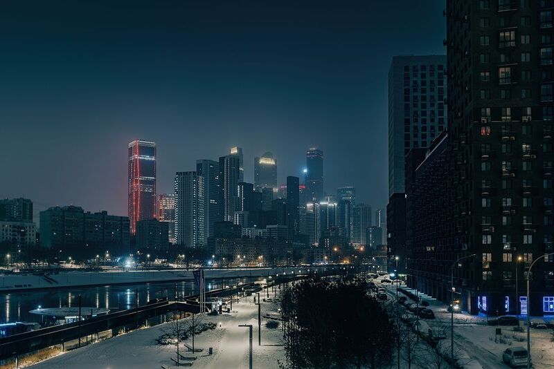 Снегопадное утро фото превью