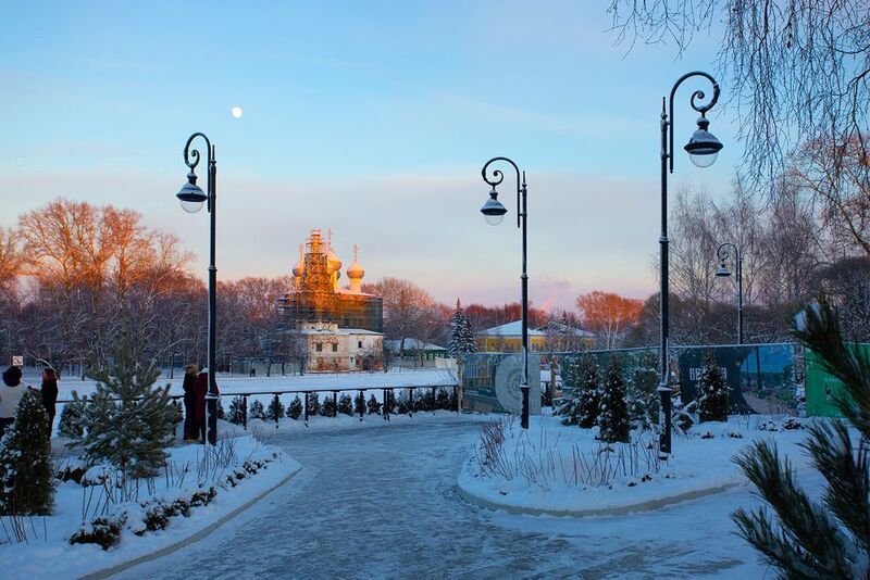 вологда, фонари, набережная, церковь Фонарики на прогулке фото превью