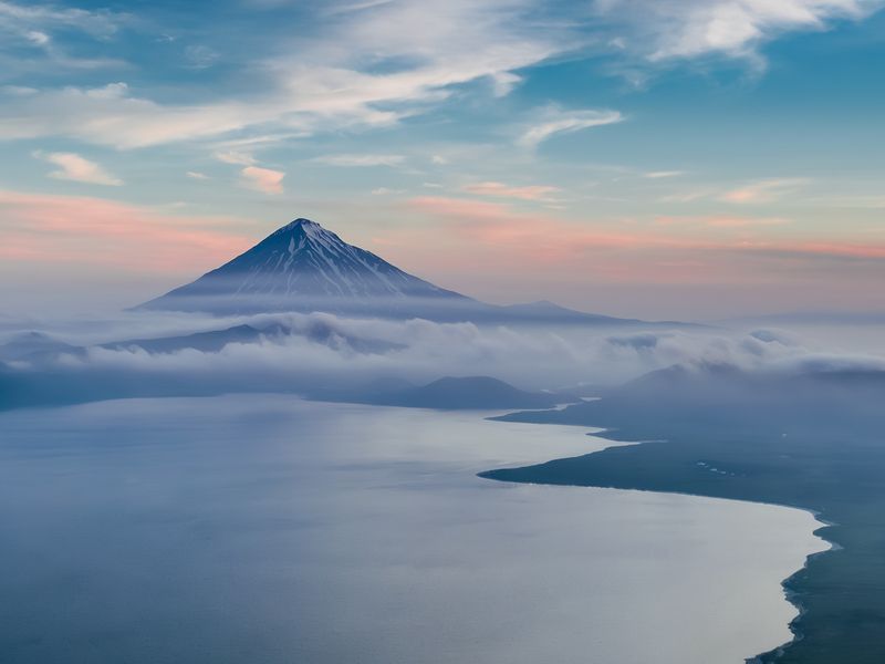 камчатка Море и Вулкан фото превью