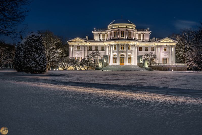 Дворец на Елагином острове зимой фото превью