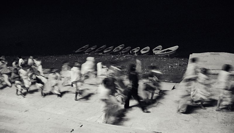 варанаси, ганг, харон, лодки, движение, переправа Ганг не Стикс фото превью