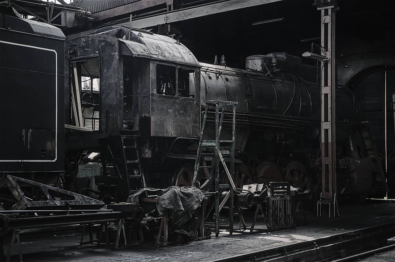 депо, стойло, паровоз, серия л, лебедянка, Соломатин Борис