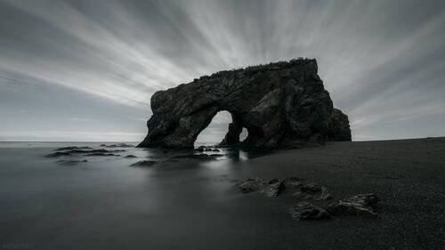 Сахалин - мыс Птичий ночью