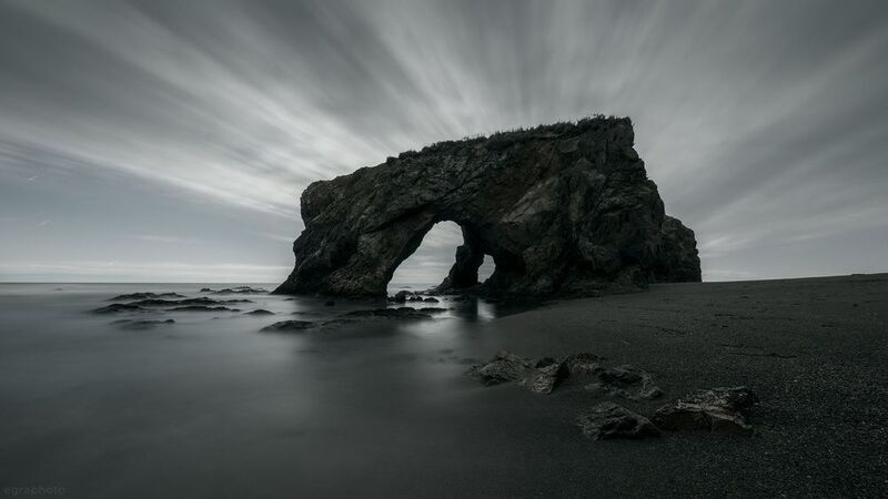 сахалин, дальний восток, россия, sakhalin, russia, far east, мыс птичий Сахалин - мыс Птичий ночью фото превью