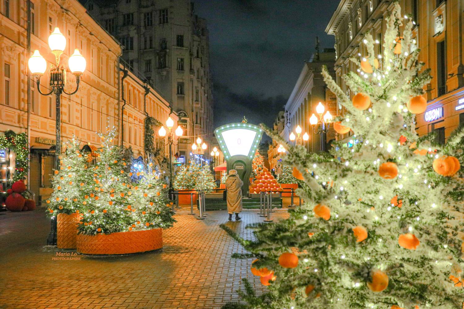 москва старыйарбат огнибольшогогорода зимняясказка сказкавгороде рождество проектзимавмоскве рождественскоенастроение мандарин снег, Maria Lo