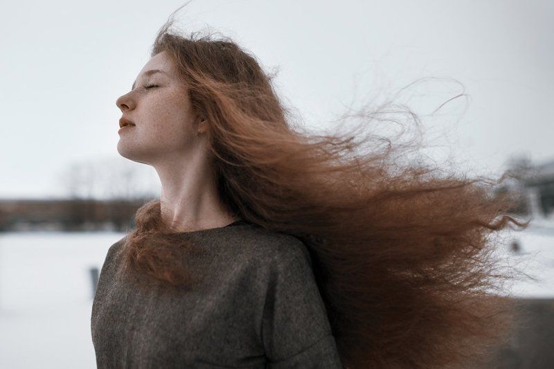 девушка, волосы, рыжая, веснушки, портрет, sony alpha, portrait, girl, ginger Лев фото превью