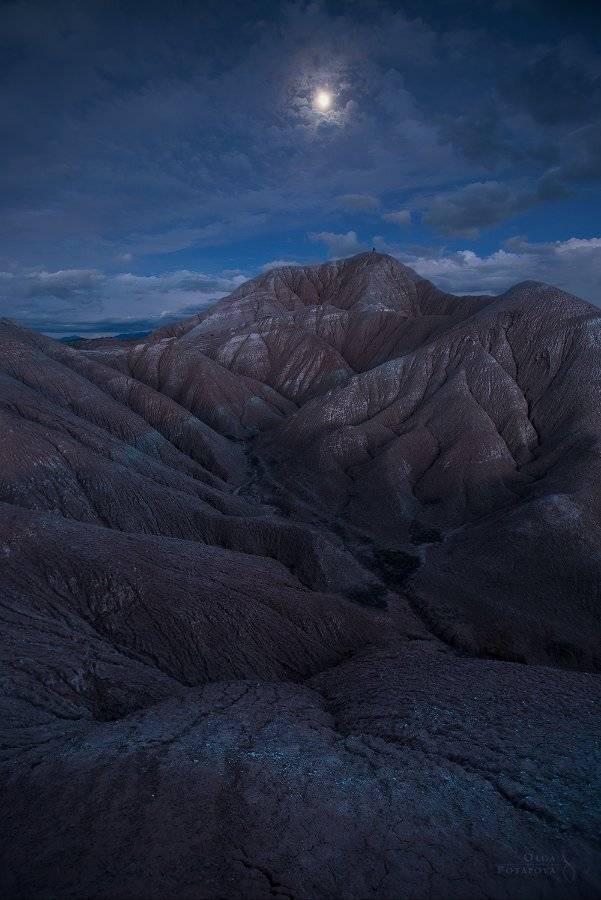 Badlands, Киргизия, Луна, Ночной пейзаж, Степаненко Ольга