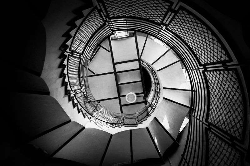 Architecture, Black & white, Bw, Lines, Spain Spiral фото превью