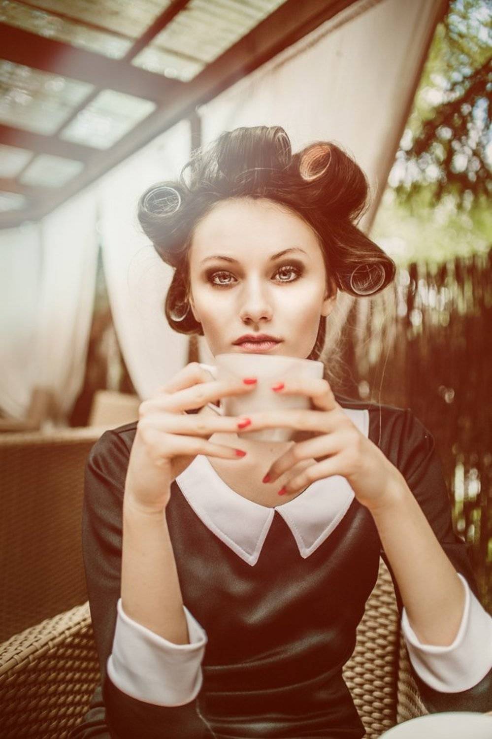 beauty, hairrollers, photography, Arkadiusz Pękalski