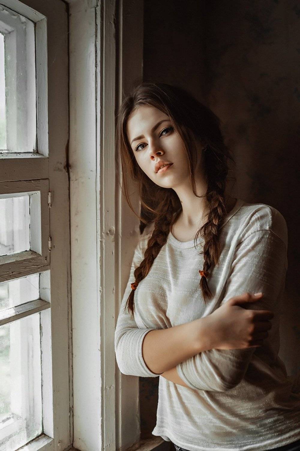Girl, Light, Window, Взгляд, Девушка, Окно, Свет, AlexeyAsoskov