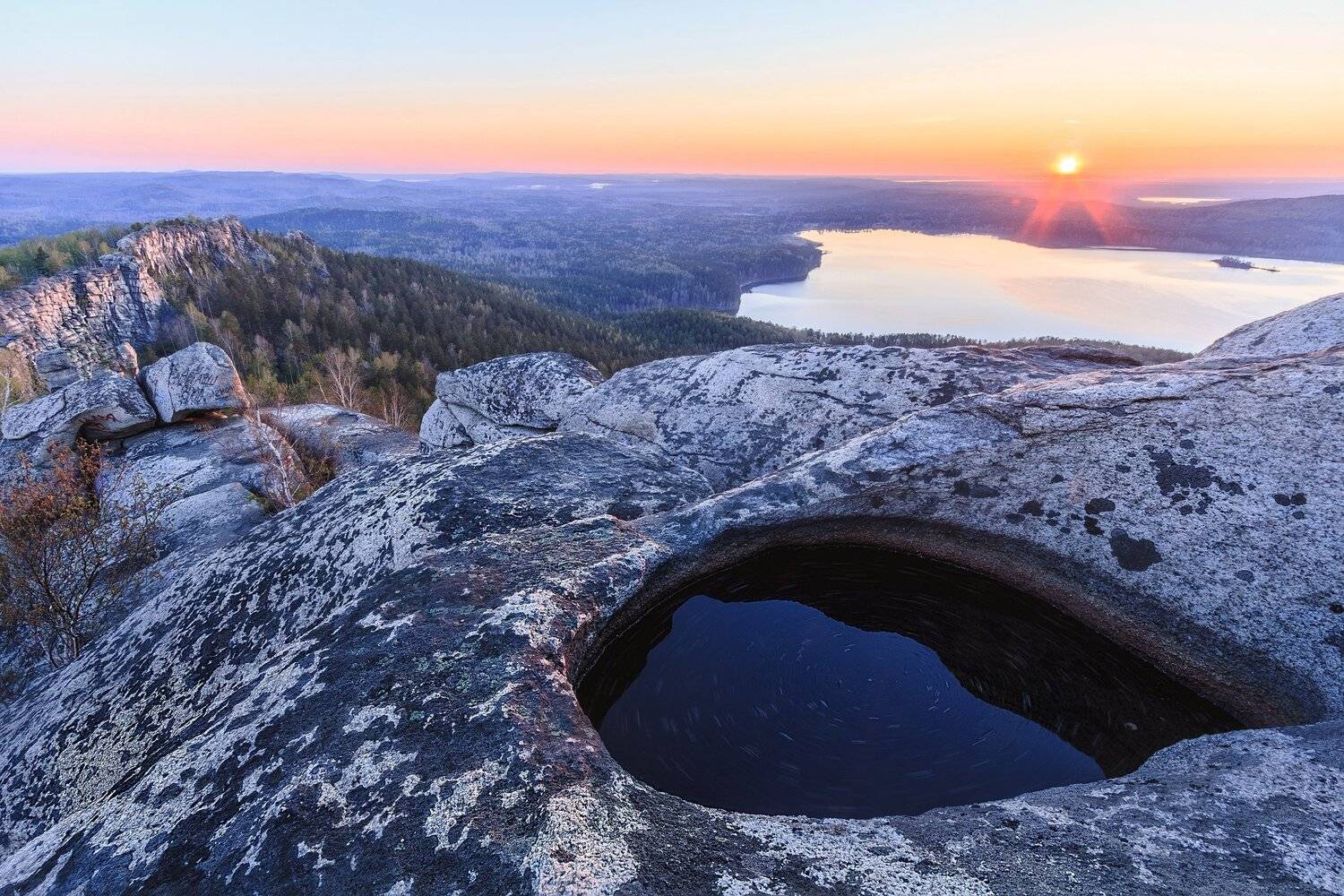 урал, аракуль, шихан, гора, ванна, закат, рассвет, природа, скала, озеро, пейзаж, вода, Сергей Гарифуллин
