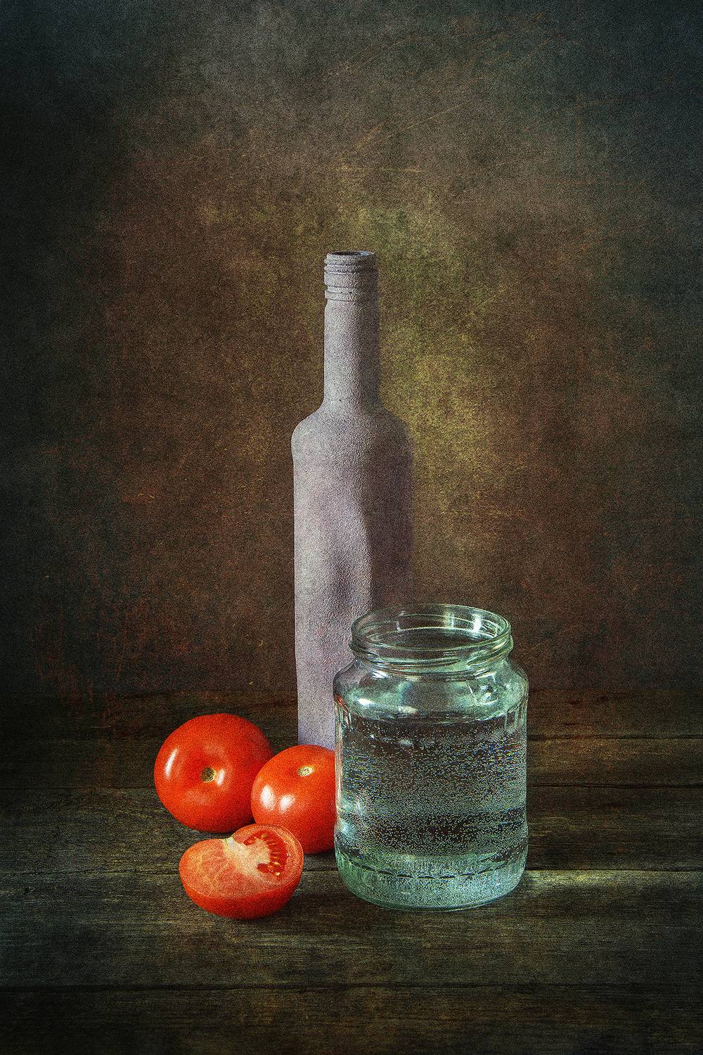 томаты, красный, бутылка, банка, вода, Алексей Бычков
