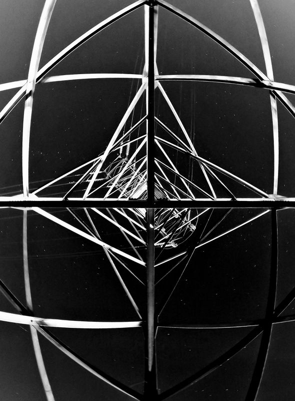 Абстракция Геометрия Черно-белое Монохром Перспектива Глубина Линии Оп-арт Архитектура Контраст Геометрическая бездна фото превью