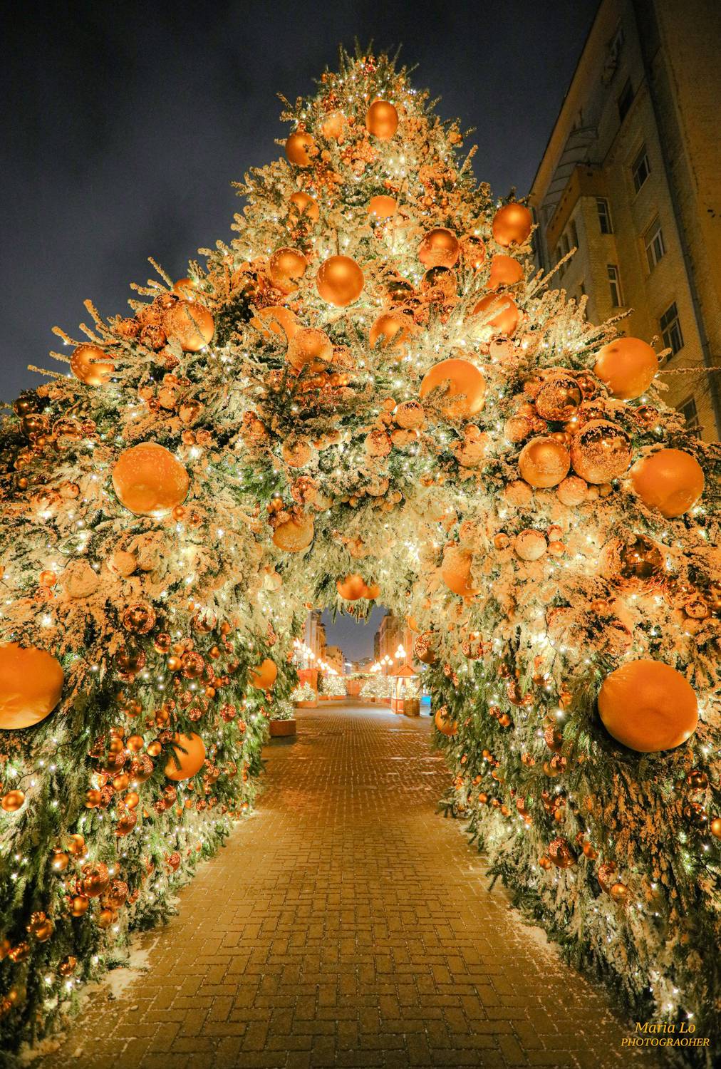 москва старыйарбат огнибольшогогорода зимняясказка сказкавгороде рождество проектзимавмоскве рождественскоенастроение мандарин снег, Maria Lo