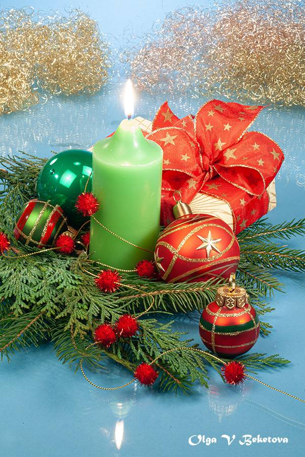 шарики, новый год, натюрморт, Бекетова Ольга
