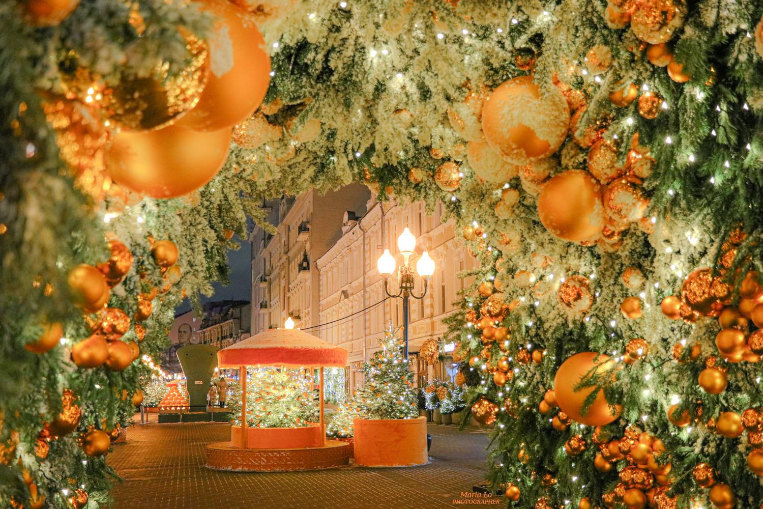 москва старыйарбат огнибольшогогорода зимняясказка сказкавгороде рождество проектзимавмоскве рождественскоенастроение мандарин снег, Maria Lo