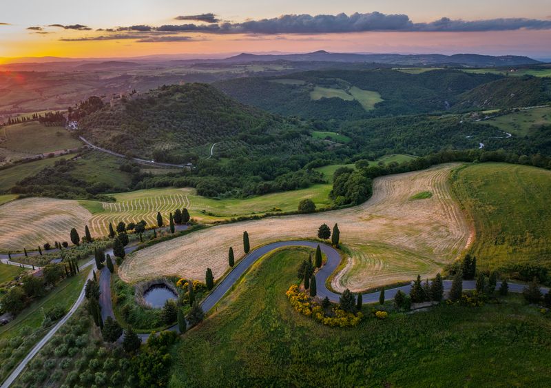 Вечерние поля фото превью