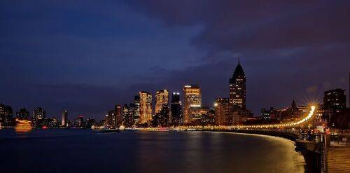 Вечерняя набережная, Шанхай