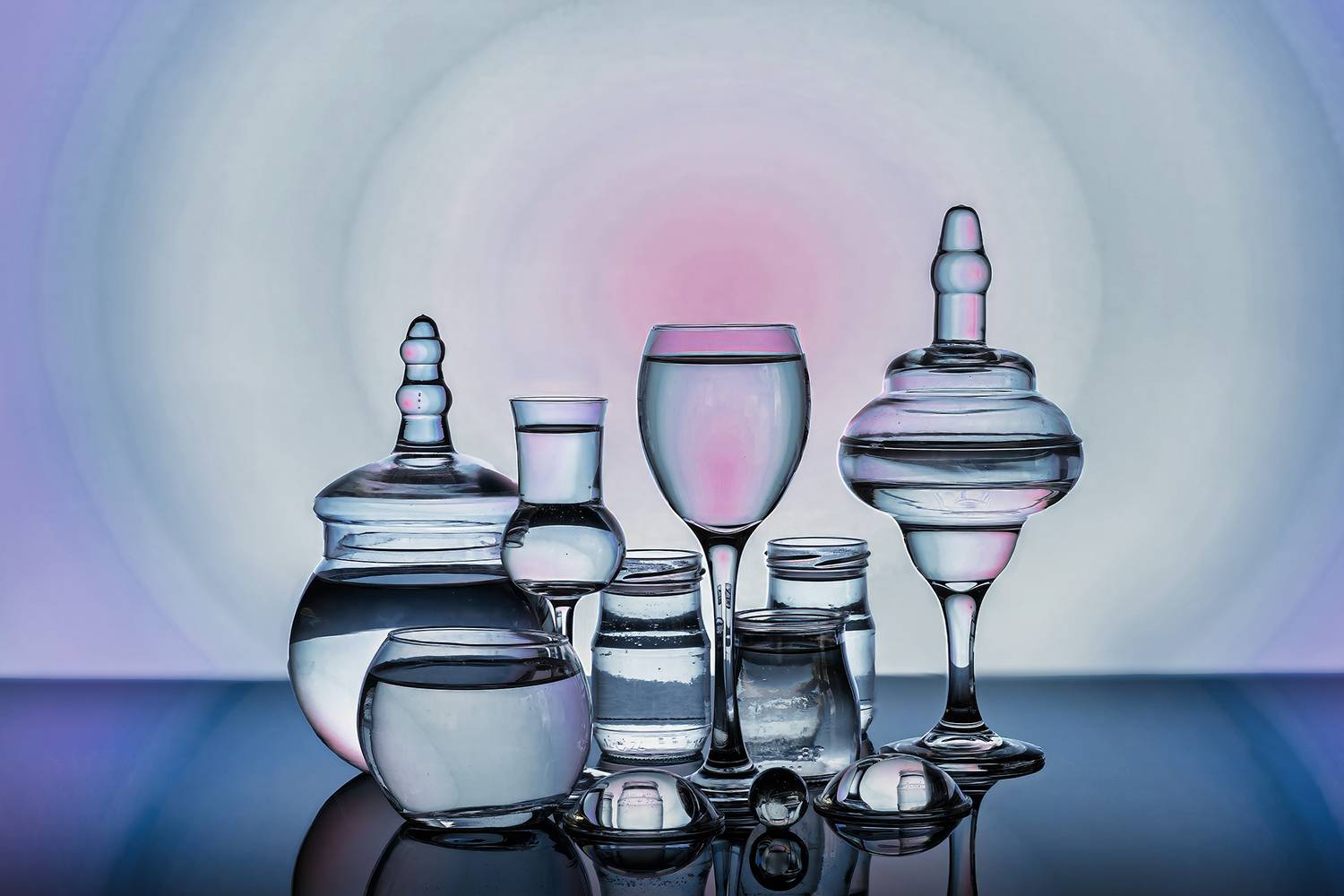 still life, crystal, color, Agus
