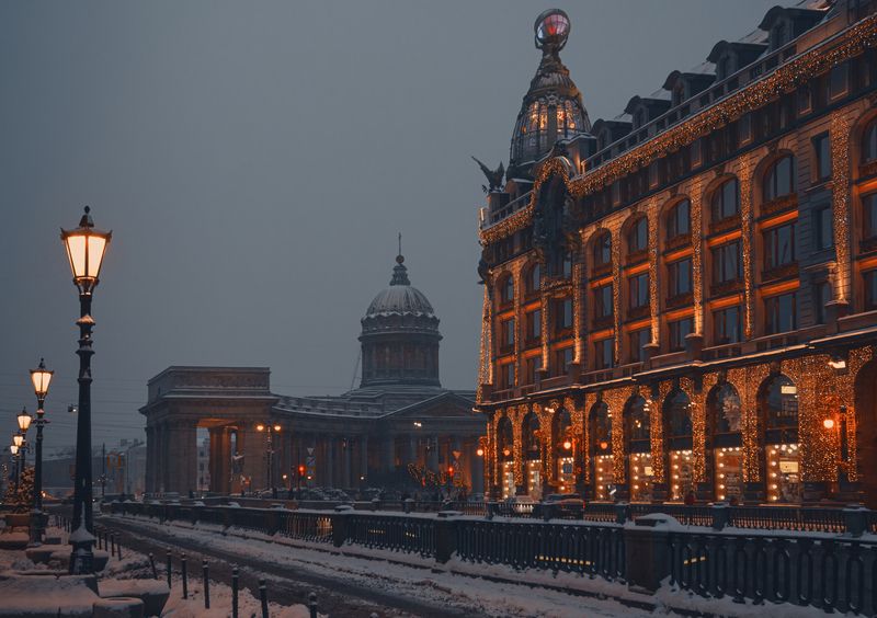 Раннее утро в Петербурге фото превью