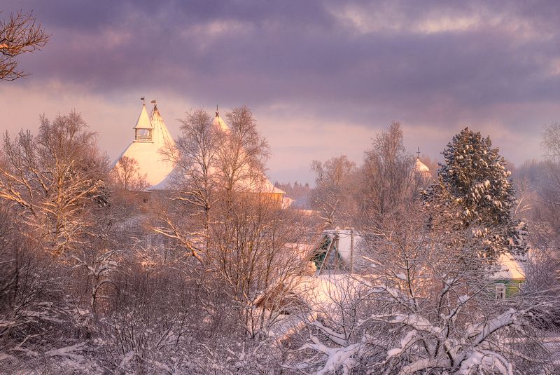 зимнее утро в Старой Ладоге... фото превью