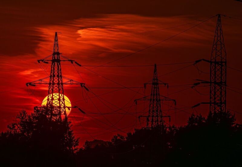 Закат солнца фото превью