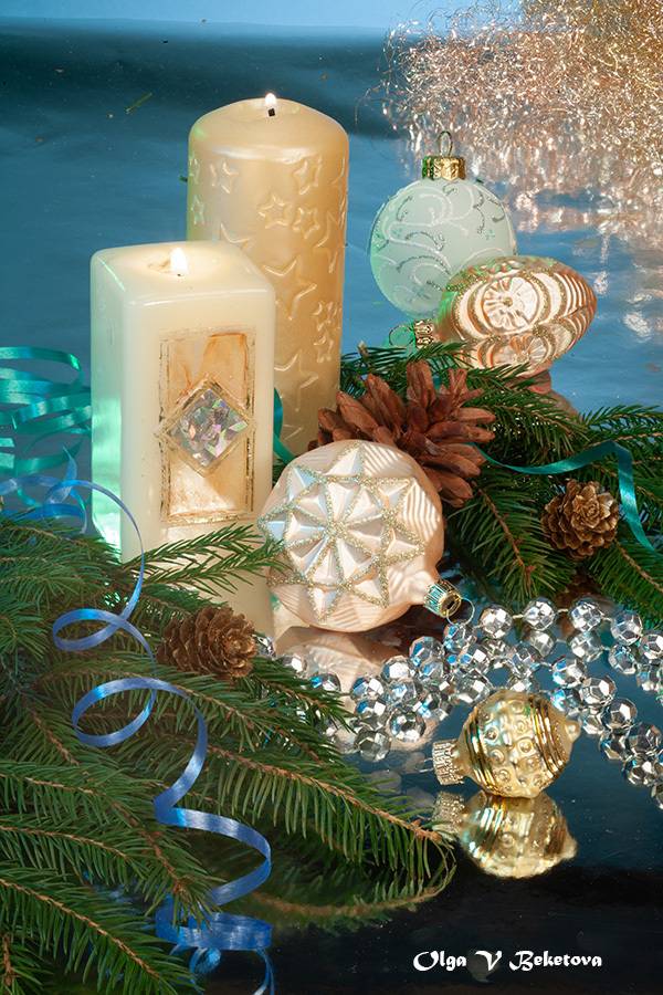 шарики, новый год, натюрморт, Бекетова Ольга