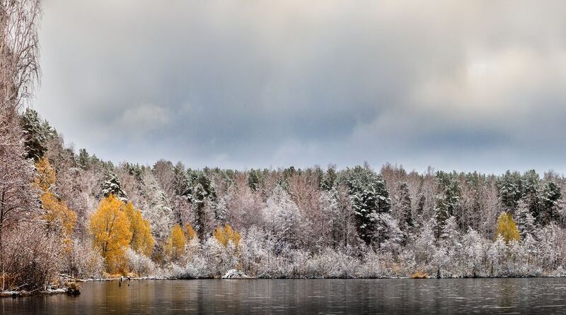 Первый снег фото превью