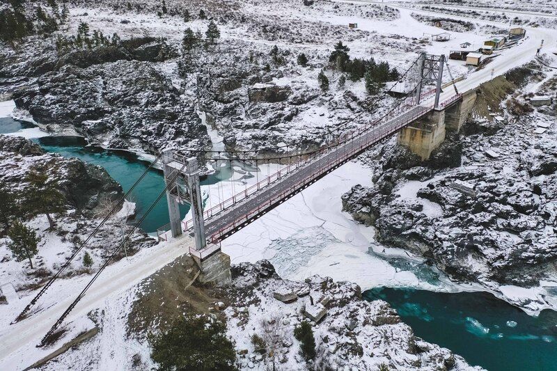 Бирюза у Ороктойского моста… Turquoise at the Oroctoy Bridge... фото превью