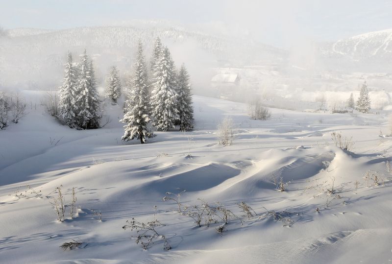 кузбасс, сибирь, шерегеш Метёт фото превью
