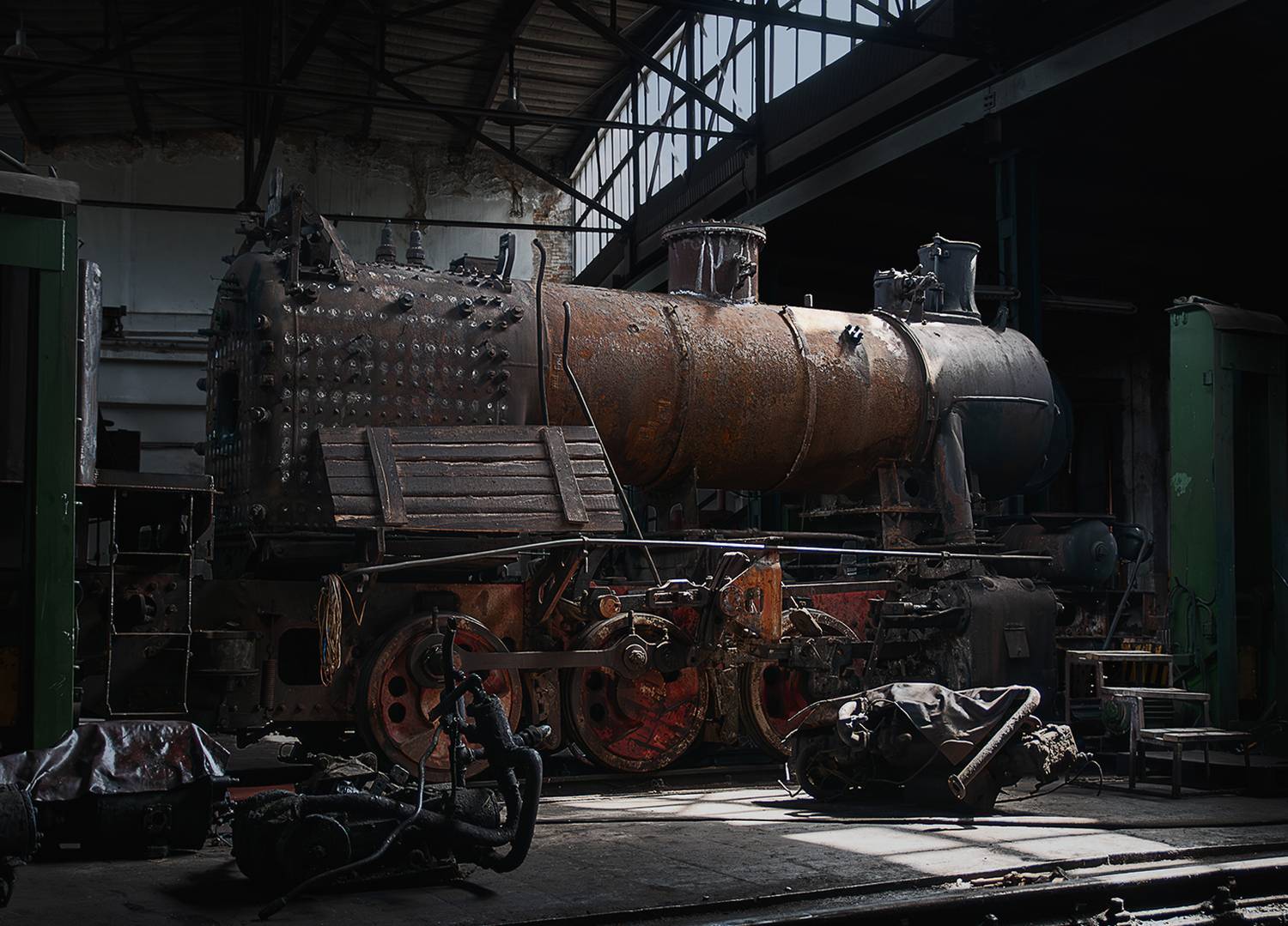 паровоз, промышленный, 9п, депо, подмосковная, Соломатин Борис