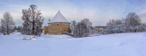 Зима в Старой Ладоге.